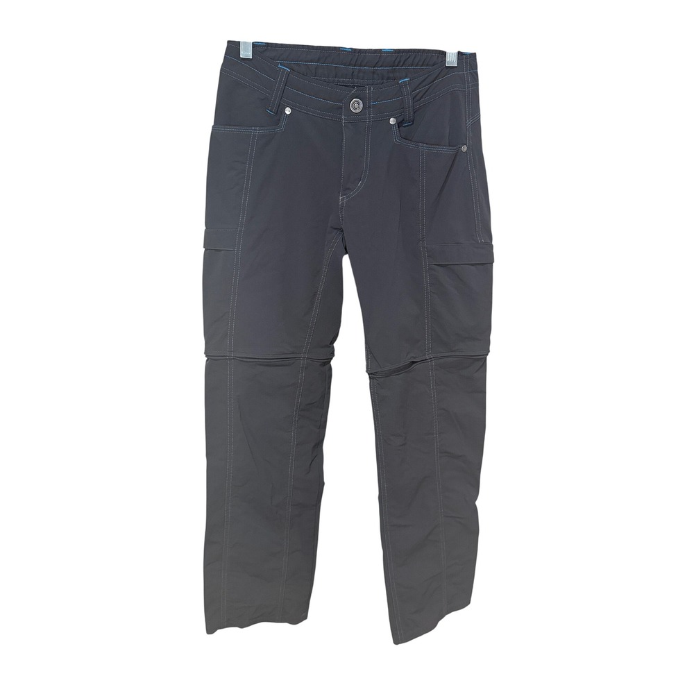 Kuhl Convertible Hiking Pants Zip Off Cargo Outdoor Black Size 2